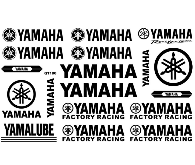Комплект наклеек Yamaha 1 лист (2854663797)