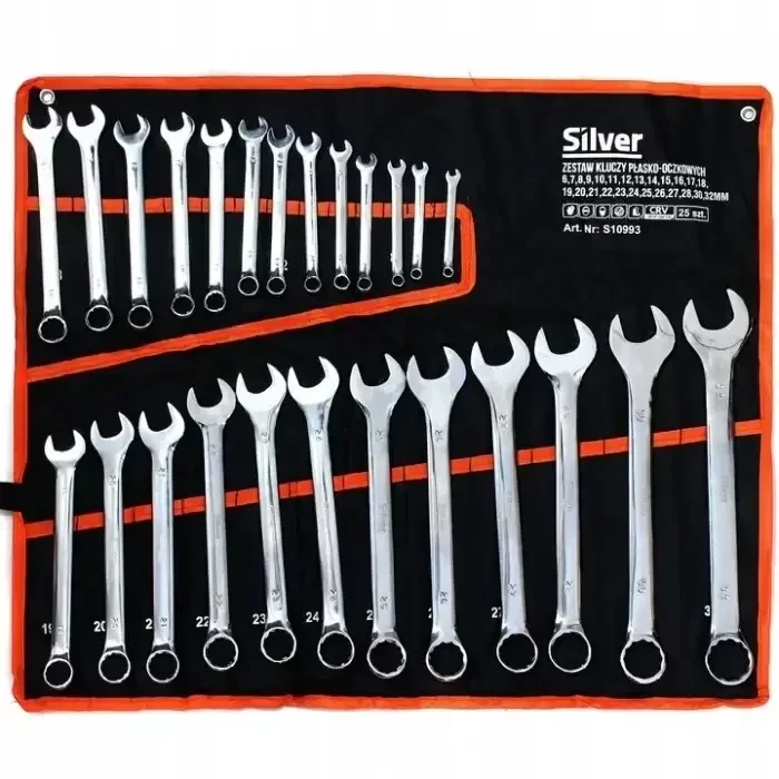 Набір комбінованих ключів Silver 25 шт. 6-32 мм