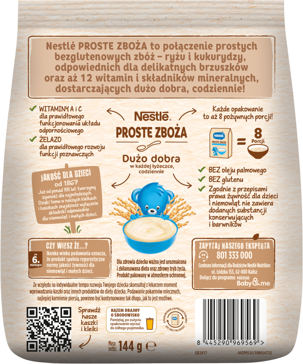 Каша TM Nestlé безмолочна рисово-кукурудзяна для дітей з 6 місяців 144 г - фото 2