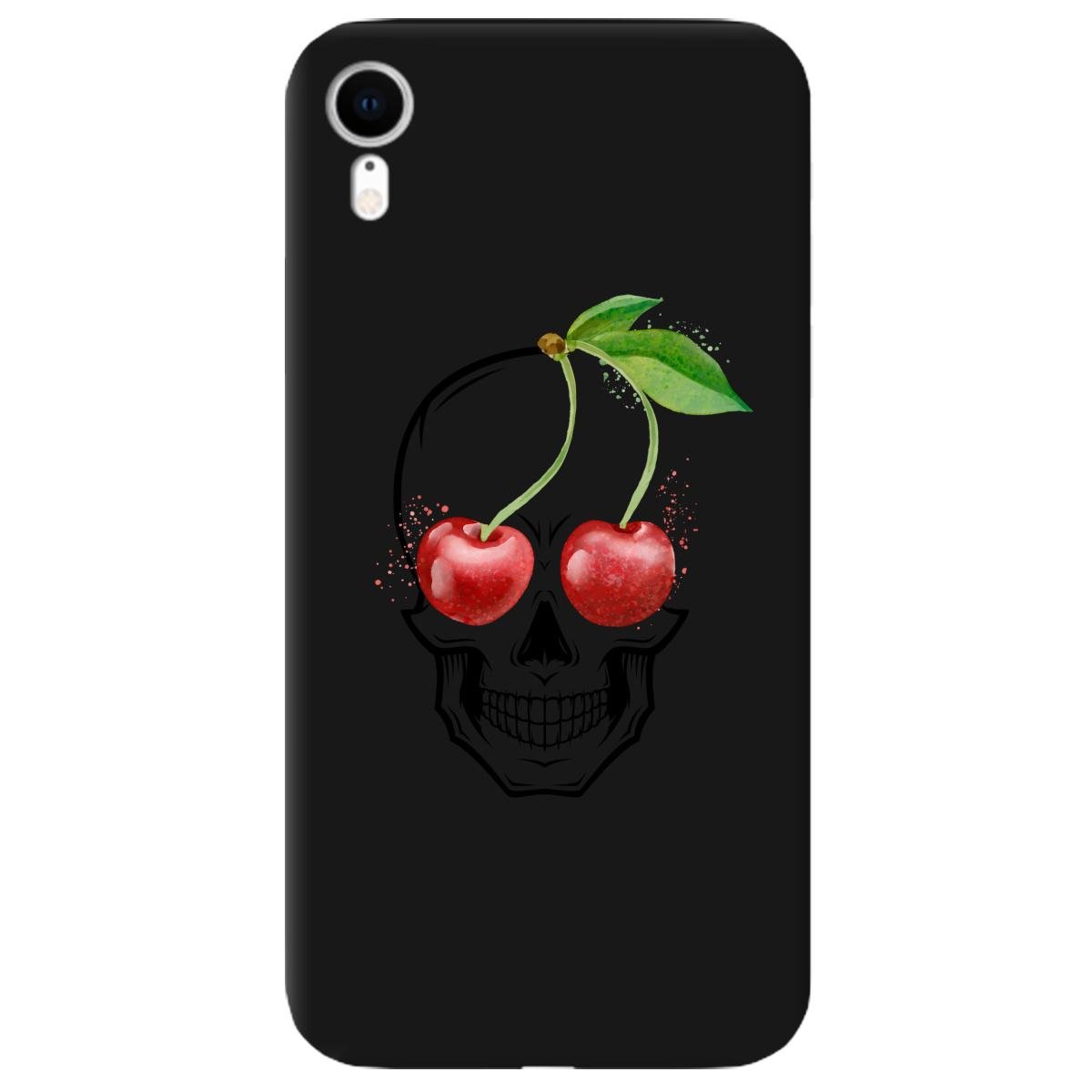 Силіконовий чохол Zorrov для Apple iPhone XR - Cherry skull (11170040086051943)