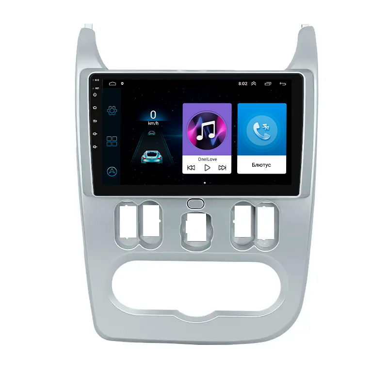 Магнитола штатная 9" Lesko для Dacia Sandero I 2007-2012 1/16Gb Wi-Fi GPS Base