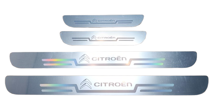 Защитные накладки на пороги Citroen 4 шт. Белый