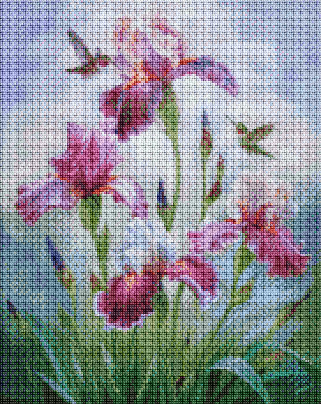 Набор алмазной мозаики Ідейка Песня лета annasteshka 40х50 см