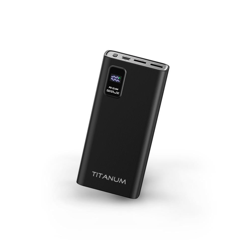 Повербанк TITANUM 727S 20000 mAh 22,5 W Black (TPB-727S-B) - фото 3