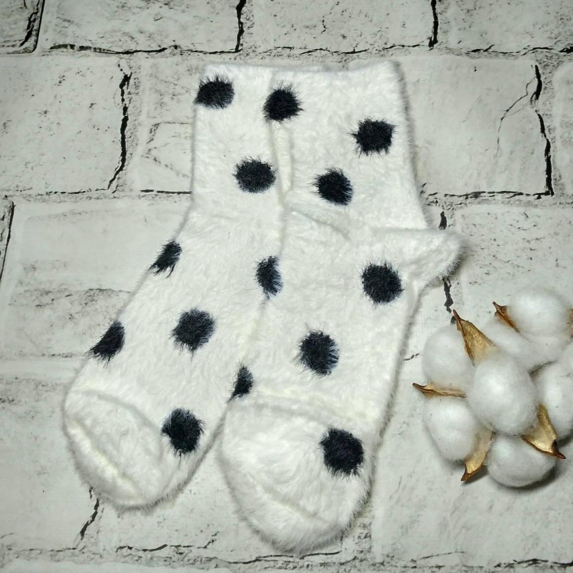 Термоноски женские Горох норка/кашемир р. 36-41 (С504-3)