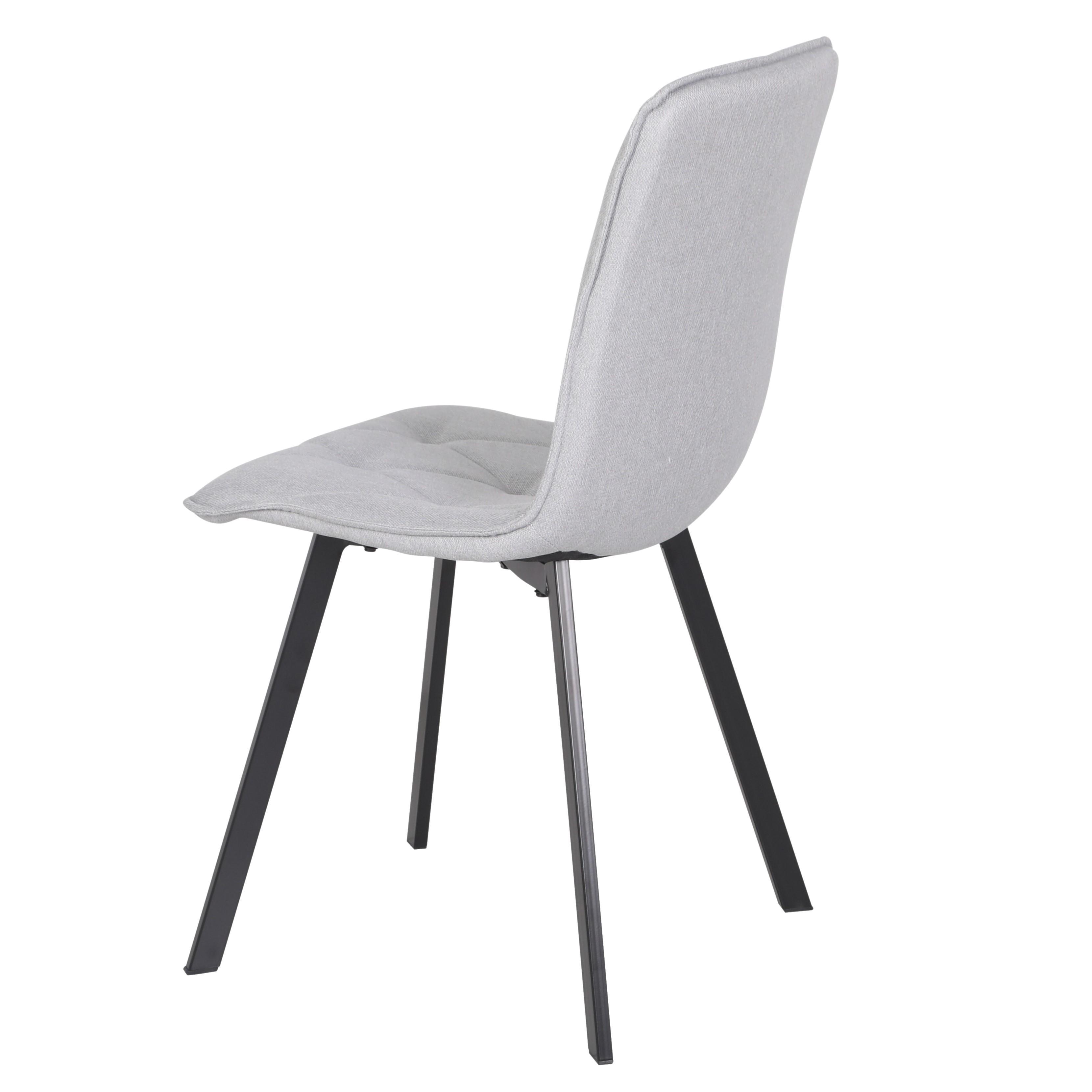 Стул кухонный Intarsio COREY TEX Черный/Светло-серый (20316597) - фото 3 Стул кухонный Intarsio COREY TEX Черный/Светло-серый (20316597) - фото 3