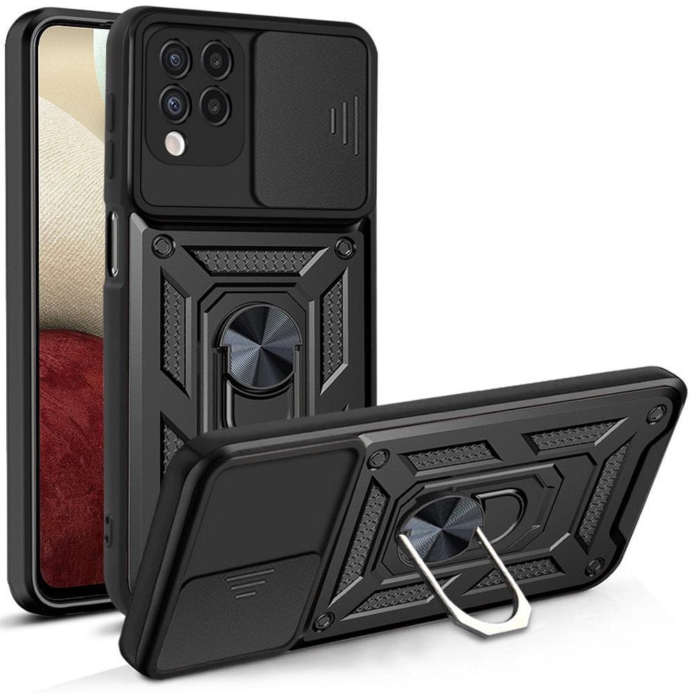 Чехол с защитой камеры 3DGuard Samsung Galaxy A12 Nacho A127 Black (32472-2B)
