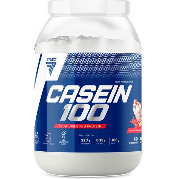 Протеин Trec Nutrition Casein 100 1800 g /60 servings/ Strawberry Banana Split