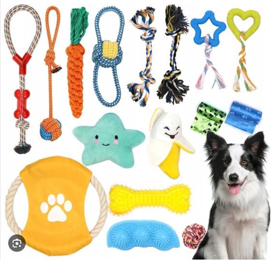 Набір іграшок для собак 16в1 (25384) - фото 5 Набір іграшок для собак 16в1 (25384) - фото 5