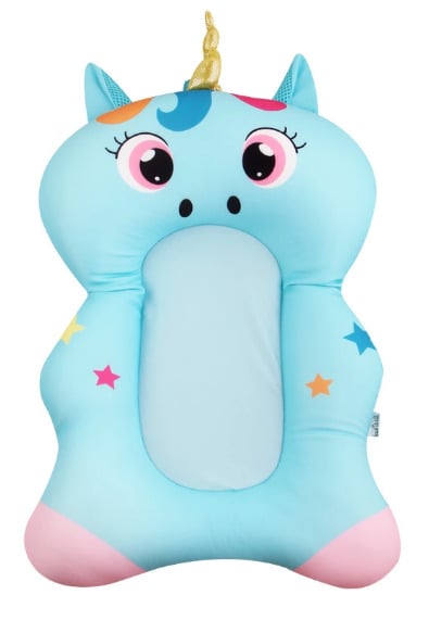 Нековзний матрацик в ванночку SUNROZ Unicorn Baby Bath Mat для купання дитини Блакитний (SUN6731)