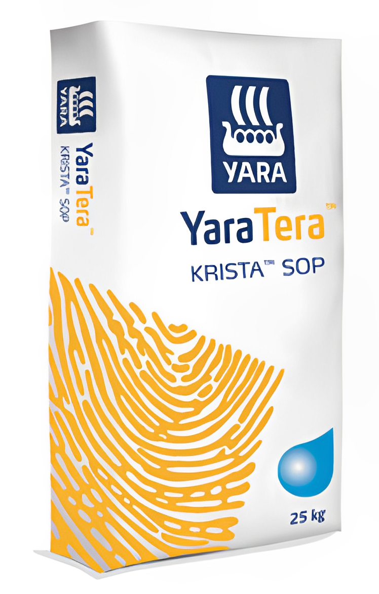 Удобрение сульфат калия Yara Tera Krista SOP водорастворимое 25 кг