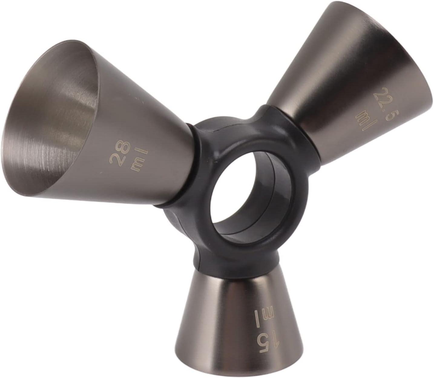 Джиггер коктейльный Olin&Olin треугольник с несколькими измерениями 1 1/2 3/4 oz Черный - фото 6