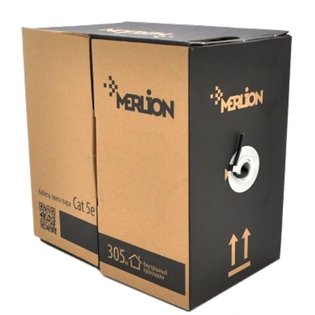 Кабель Merlion КНПЕ FTP 4х2х0.51 4p 24 AWG ПЕ зовнішній екранований 305 м