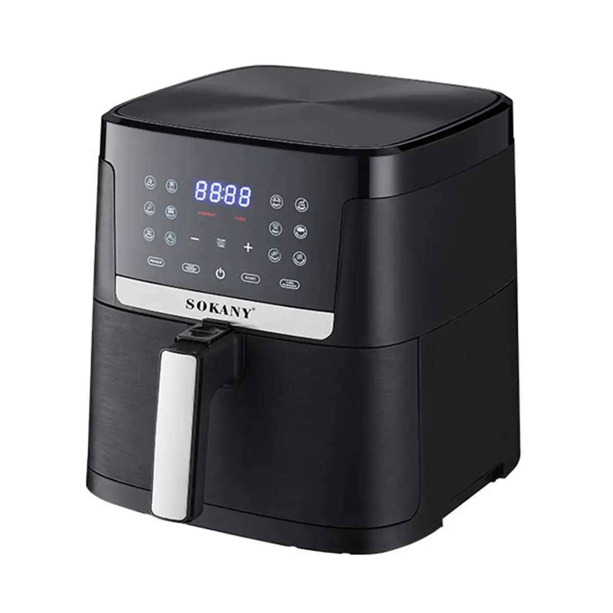 Аэрогриль-фритюрница Sokany SK10004 с сенсорным экраном 8,5 л Черный (118-107-SK10004)