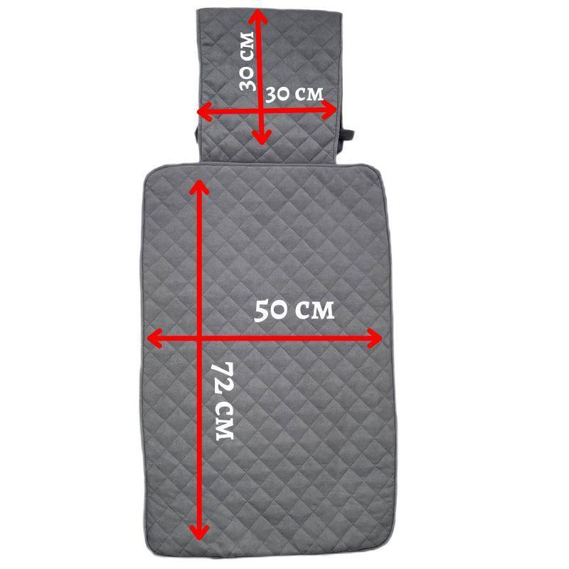 Накидка на спинку сиденья автомобиля Lux с подголовником эко-замша с прошивкой 1 шт. Черный/Белый (782) - фото 4 Накидка на спинку сиденья автомобиля Lux с подголовником эко-замша с прошивкой 1 шт. Черный/Белый (782) - фото 4