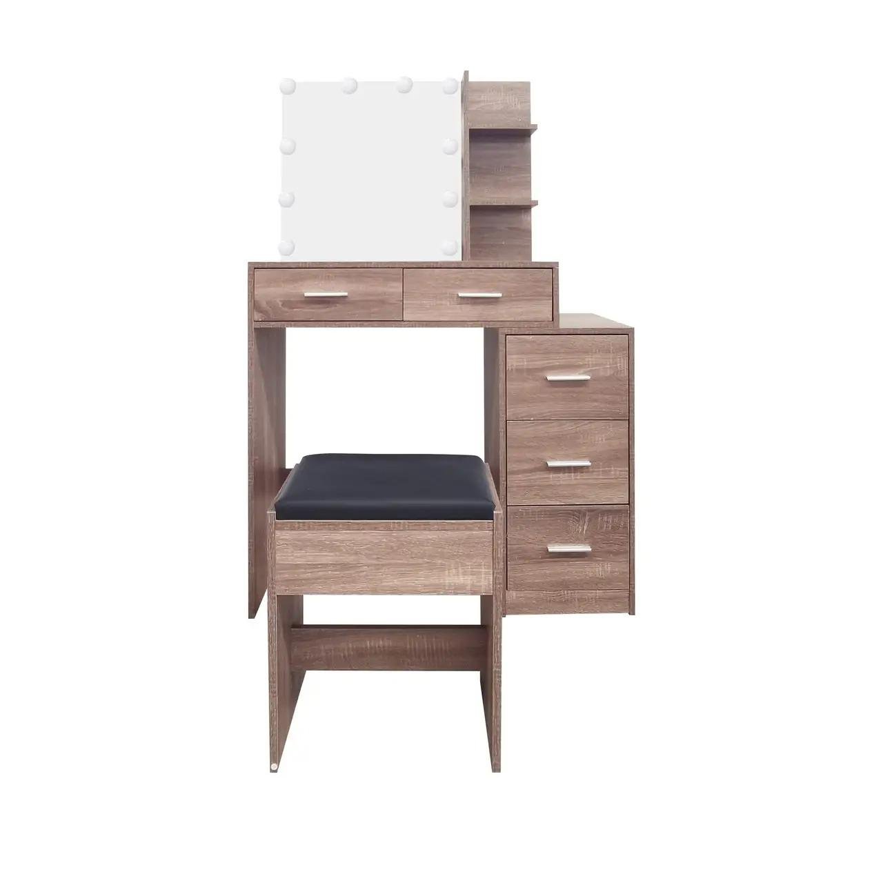 Туалетный столик с табуретом и подсветкой AVKO ADT17 Grey Walnut (45551717)