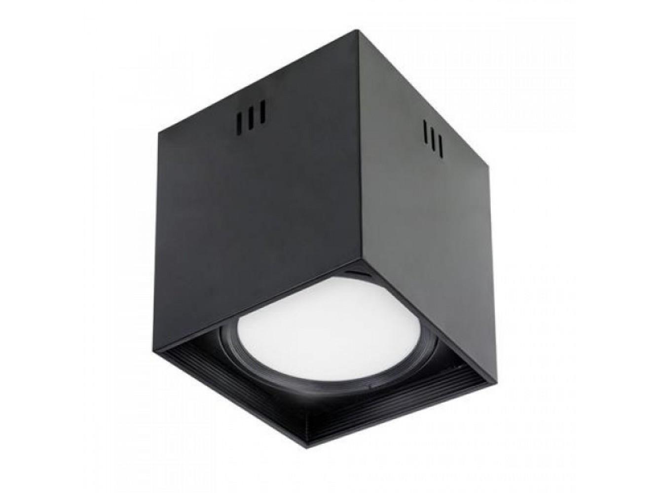 LED-світильник накладний квадратний 10W 4200K 700 Lm 185-264V 136х200 мм Чорний (SANDRA-SQ10/XL/27551470)