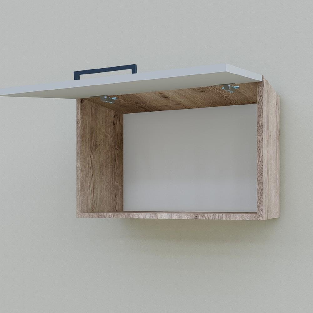 Шкаф навесной Opendoors МП2 для кухни под вытяжку 600 мм Светлый серый/Аликанте (МП2/14) - фото 3 Шкаф навесной Opendoors МП2 для кухни под вытяжку 600 мм Светлый серый/Аликанте (МП2/14) - фото 3