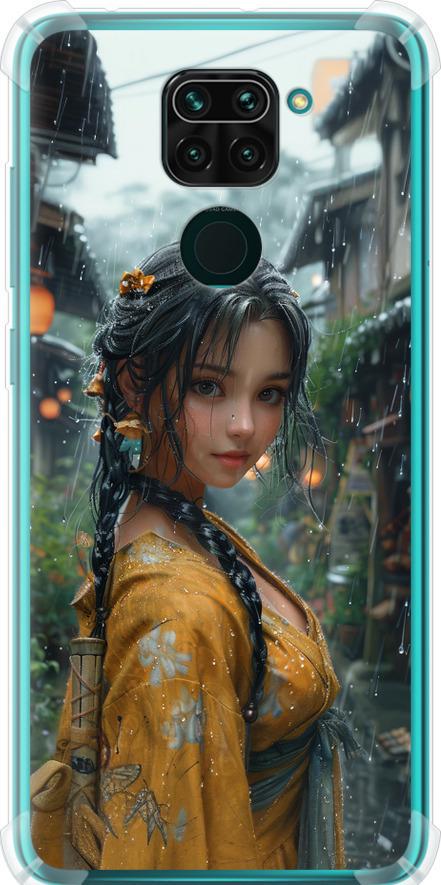 Чехол на Xiaomi Redmi Note 9 Anime-girl (6133sp-2017-42517)
