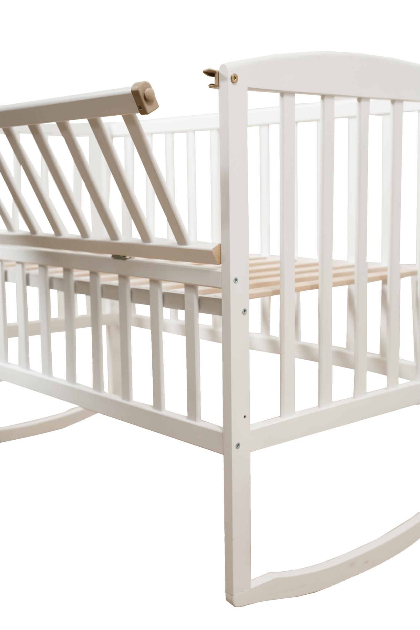 Детская кроватка Goydalka Ameli откидная боковина Белый - фото 2