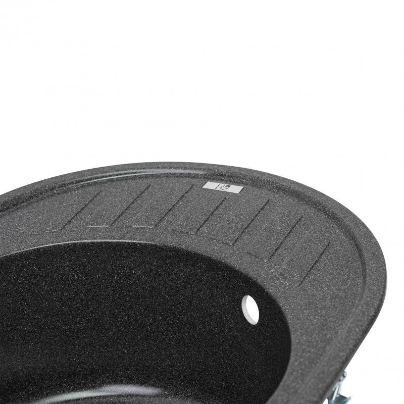 Мойка для кухни Lidz 620x500 LIDZGRF13620500200 гранитная 610x495 мм Черный (76727) - фото 5 Мойка для кухни Lidz 620x500 LIDZGRF13620500200 гранитная 610x495 мм Черный (76727) - фото 5