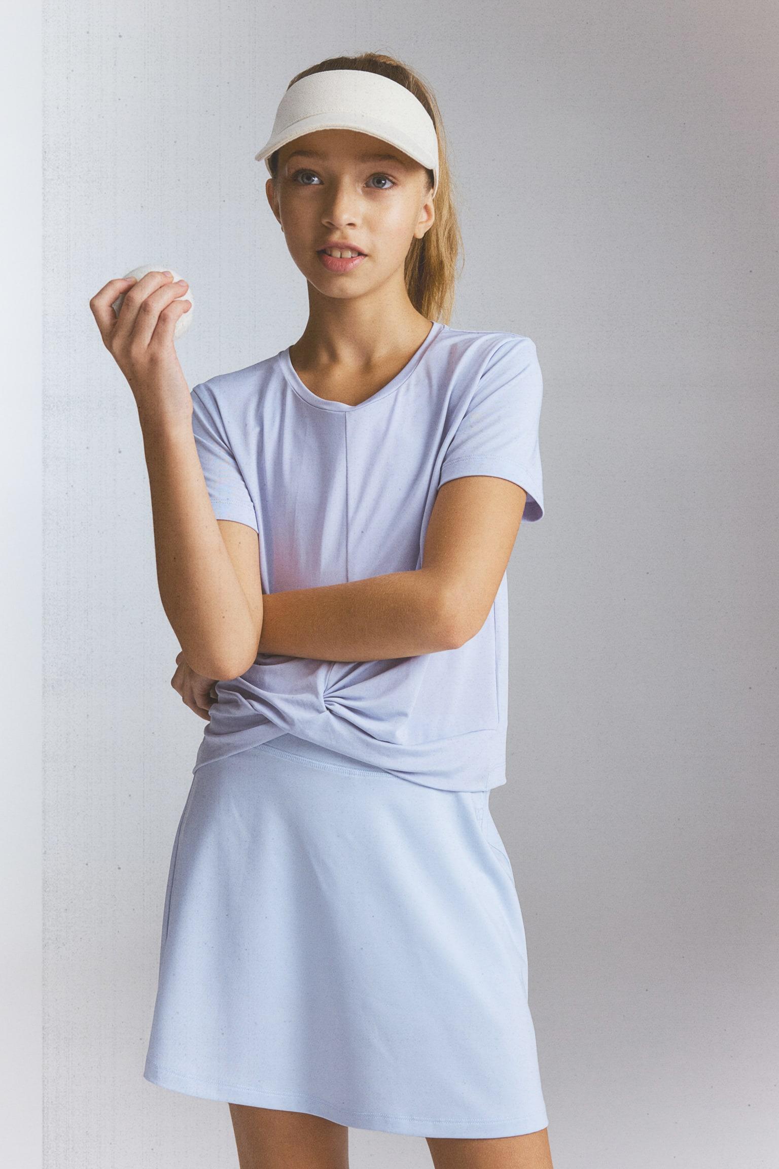 Топ H&M 134-140 см Голубой (1199431)