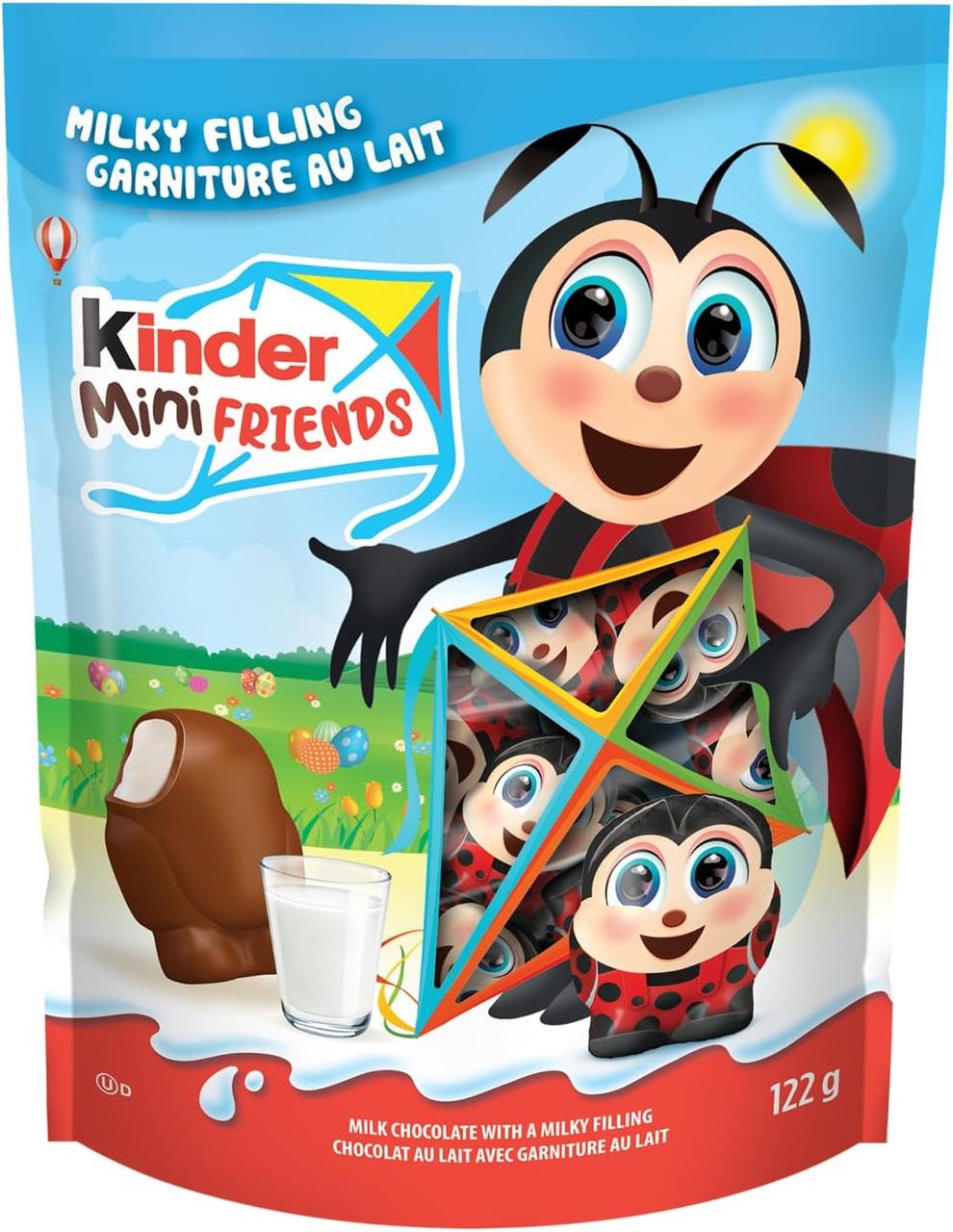 Конфеты шоколадные Kinder Mini Friends Ladybug Milk Chocolate 18 шт. 122 г (2532977749)
