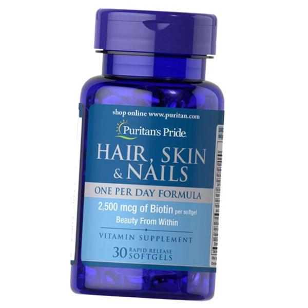 Вітаміни формула Hair Skin & Nails One Per Day для волосся шкіри та нігтів 30 гел. капс. (36367060)