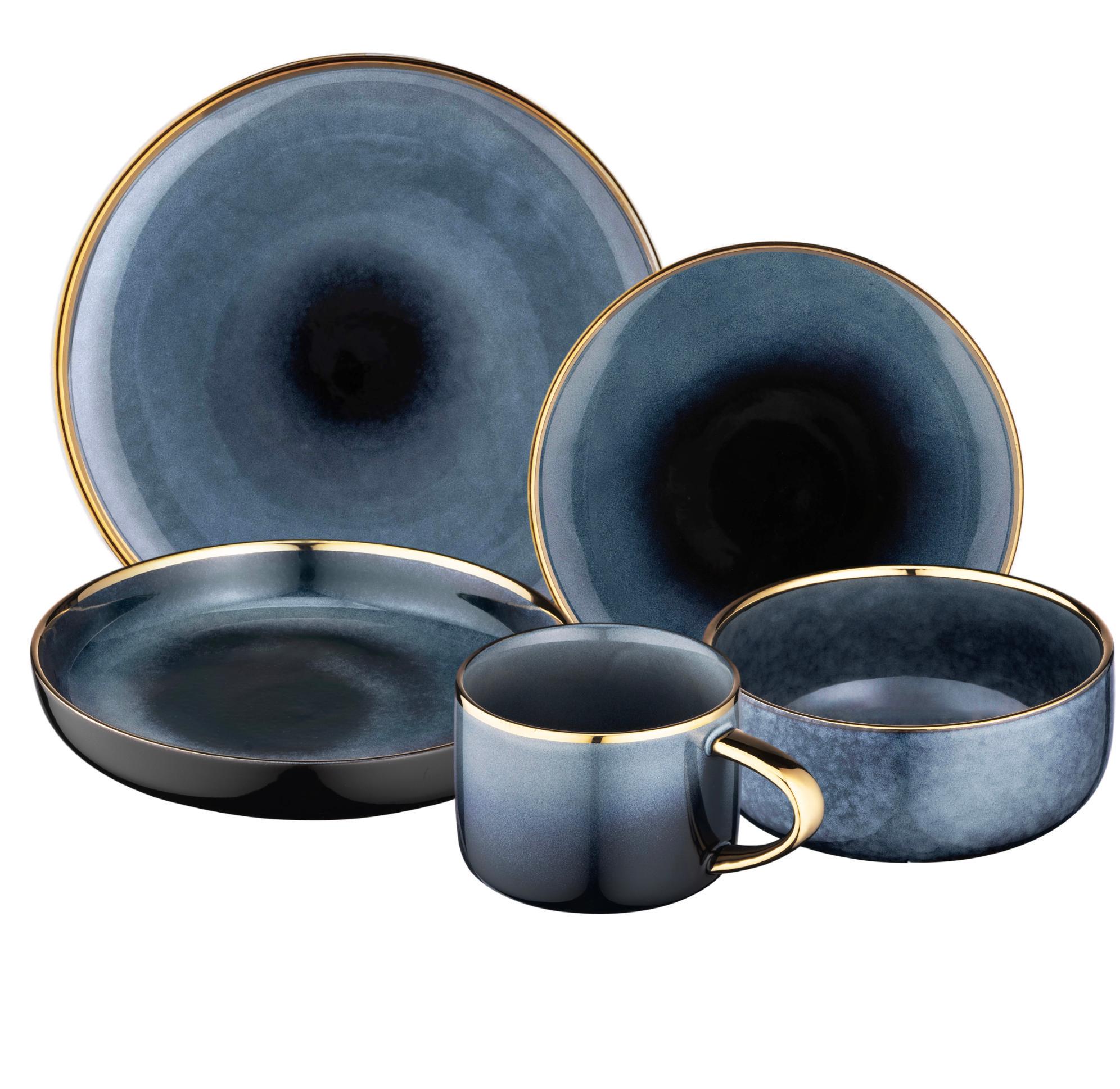 Сервіз столовий Ardesto Andria AR2930AB 30 пр. Синій (8-6-5093010)