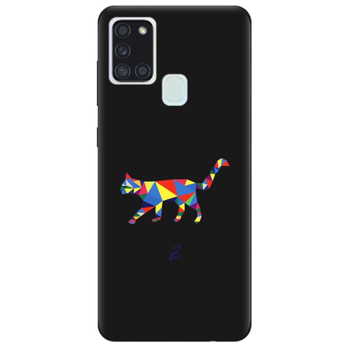 Силиконовый чехол Zorrov для Samsung Galaxy A21s - Cat (14100050198087758)