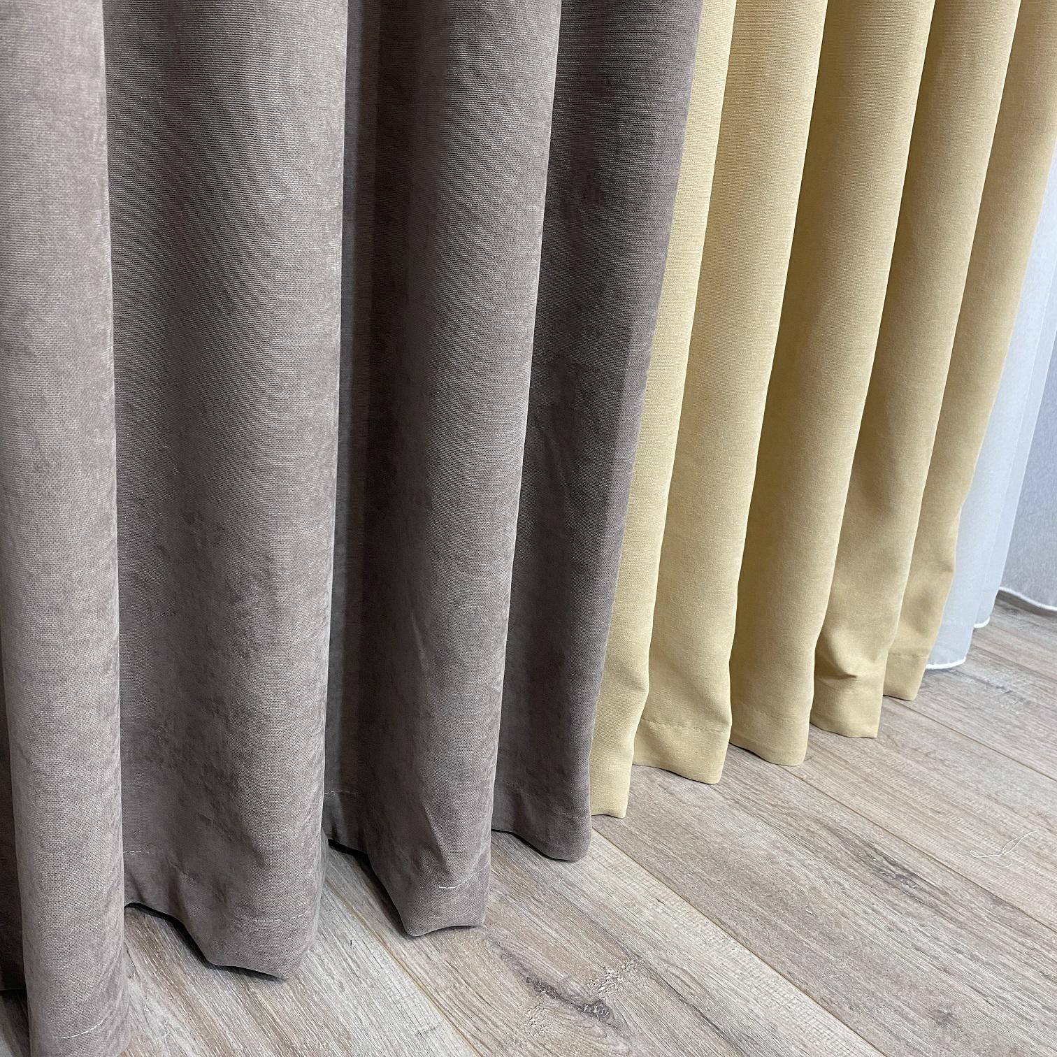 Шторы микровелюр TG Home Дуэт №450 1,50х2,70 м Мокко/Бежевый (450-341/195) - фото 2 Шторы микровелюр TG Home Дуэт №450 1,50х2,70 м Мокко/Бежевый (450-341/195) - фото 2