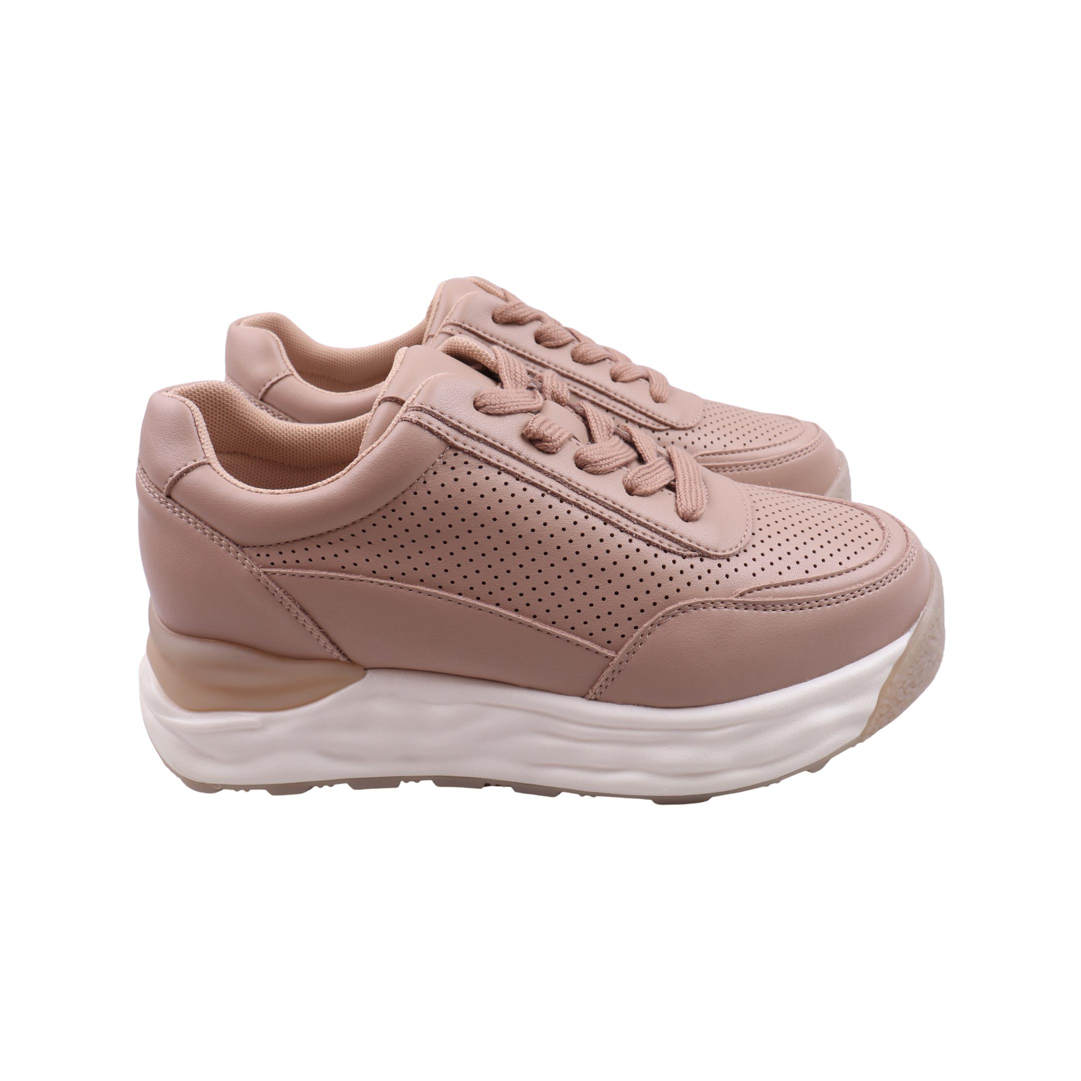 Кроссовки женские Li Fexpert из кожи р. 40 Бежевый (1286-23DK)