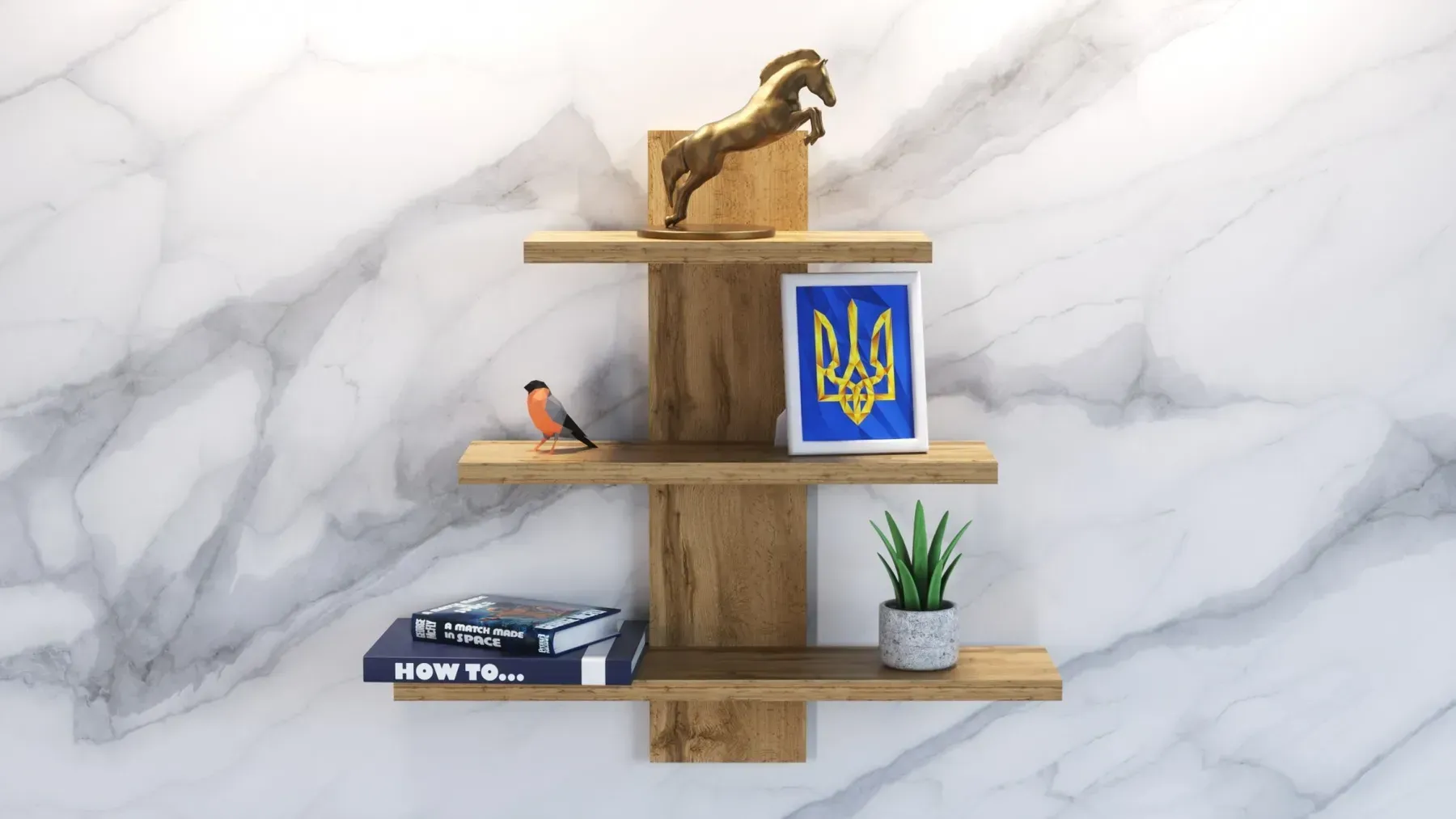 Полка навесная Kontinent П-1 50х14х50 см Дуб Аппалачи (52718644) - фото 1 Полка навесная Kontinent П-1 50х14х50 см Дуб Аппалачи (52718644) - фото 1