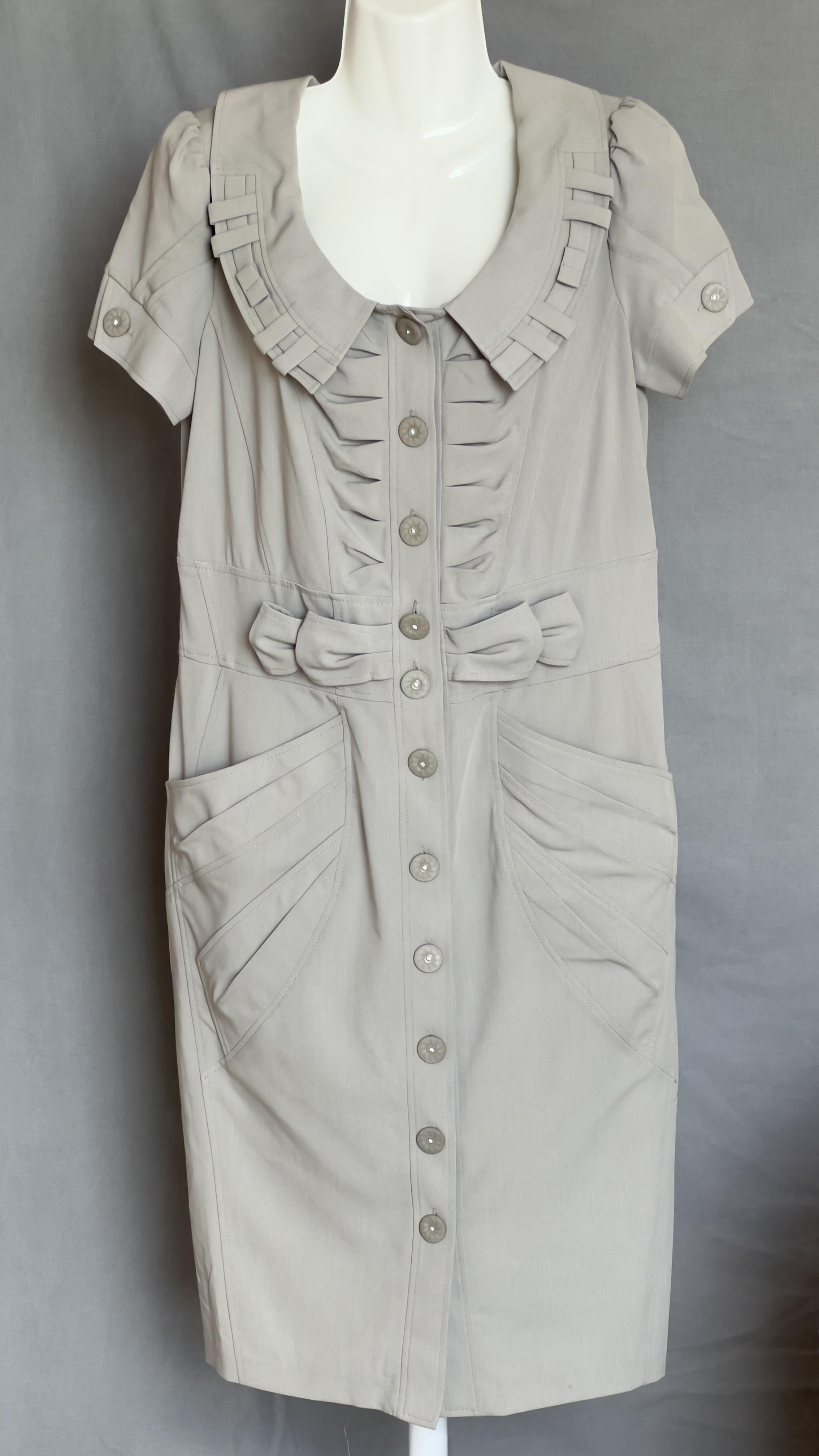 Сукня Oksana з кишенями та складками L Сірий (4787148)