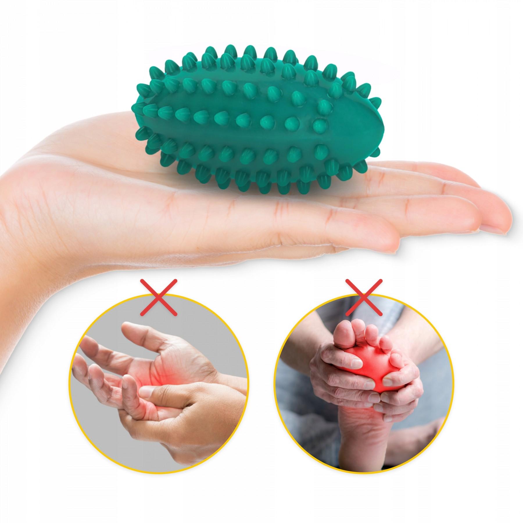 Массажный мяч огурец 4fizjo P-5905973400206 Spike Bean 11,5x5 см Green (51990) - фото 10