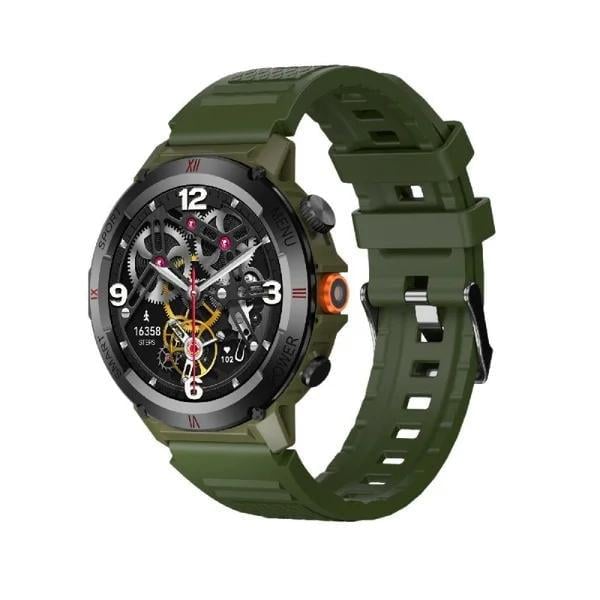 Смарт-часы IWO X22 330 mAh IP68 BT5.3 Army Green (IWOX22AG)