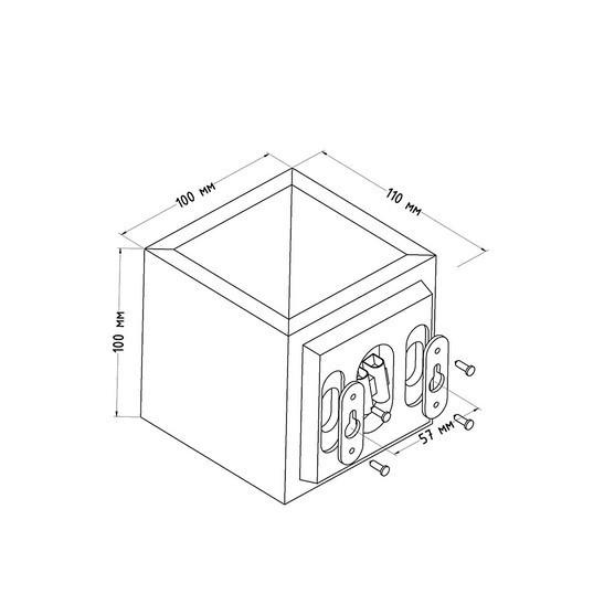 Cвітильник настінний Iterna Brygge Темний ясен (L W020) - фото 3 Cвітильник настінний Iterna Brygge Темний ясен (L W020) - фото 3