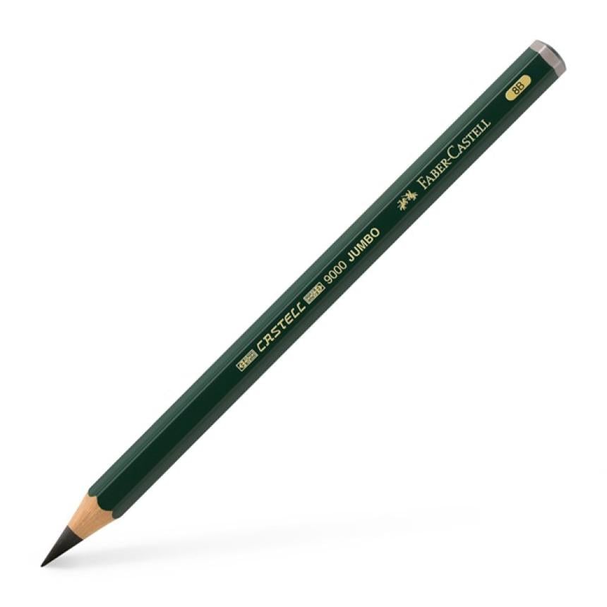 Карандаш чернографитный Faber-Castell Jumbo 9000 8В (25482)
