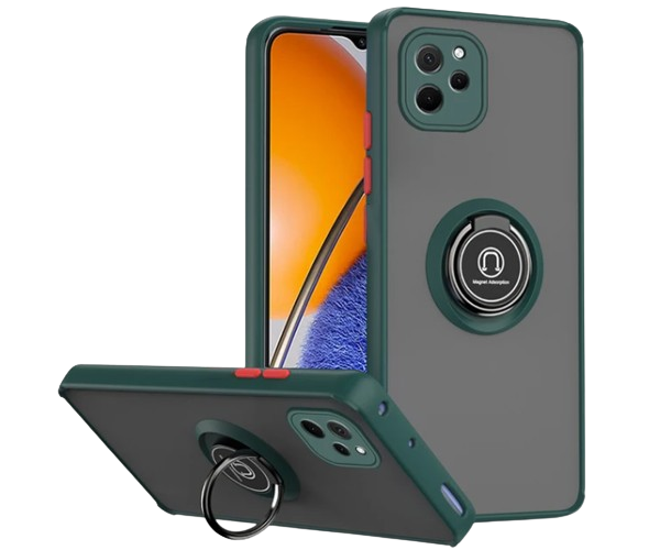 Чехол-накладка TPU Color Matte Ring для Huawei Nova Y61 Зелёный