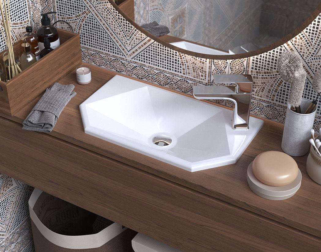 Умывальник накладной Luxor Calvin Low