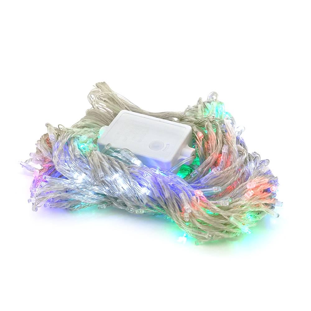 Гірлянди 330 LED Водоспад 8 режимів 3х2 м прозора ізоляція Red/Green/Blue/Yellow