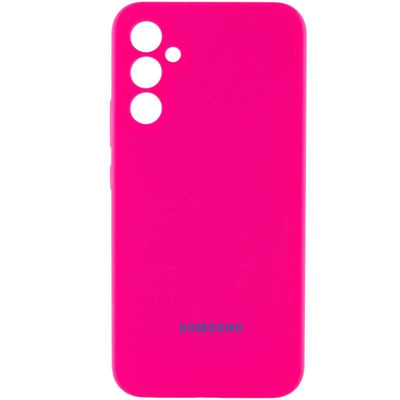 Противоударный Чехол Silicone Cover Lakshmi Full Camera (AAA) with Logo для Samsung Galaxy S24 Розовый / Barbie pink