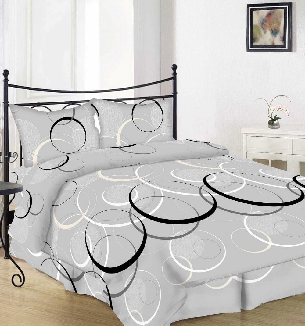 Простынь Вилена Голд Круги на озере бязь двуспальная 200х220 см Простынь Вилена Голд Круги на озере бязь двуспальная 200х220 см