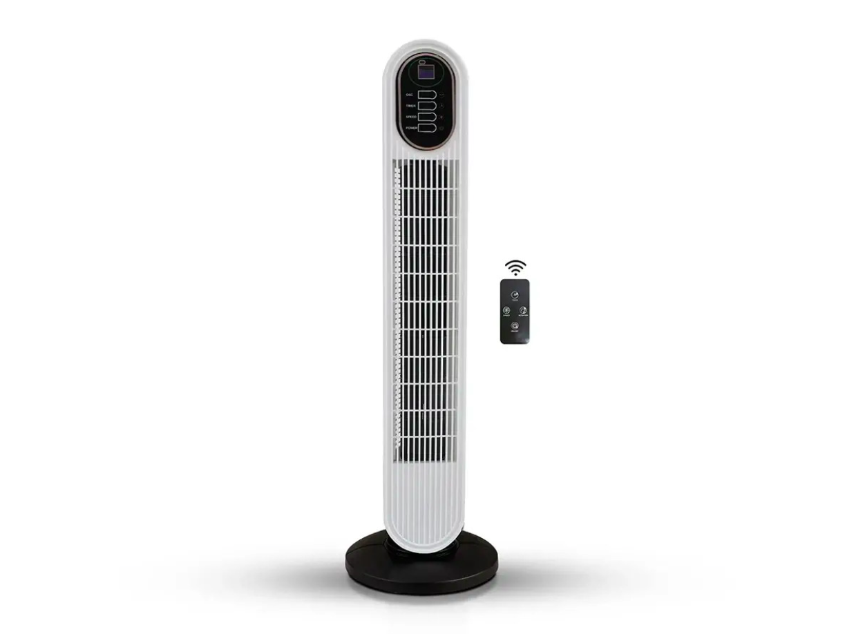 Вентилятор напольный колонный BITEK BT-2906R Tower Cooling Fan и пульт ДУ с таймером 500 Вт (36174139)