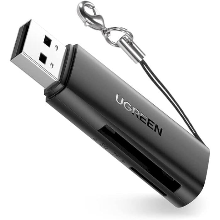 Переходник Ugreen CM264 USB 3.0 Type-A на SD/TF 2 слота до 5 Гбит/с Черный (616781)