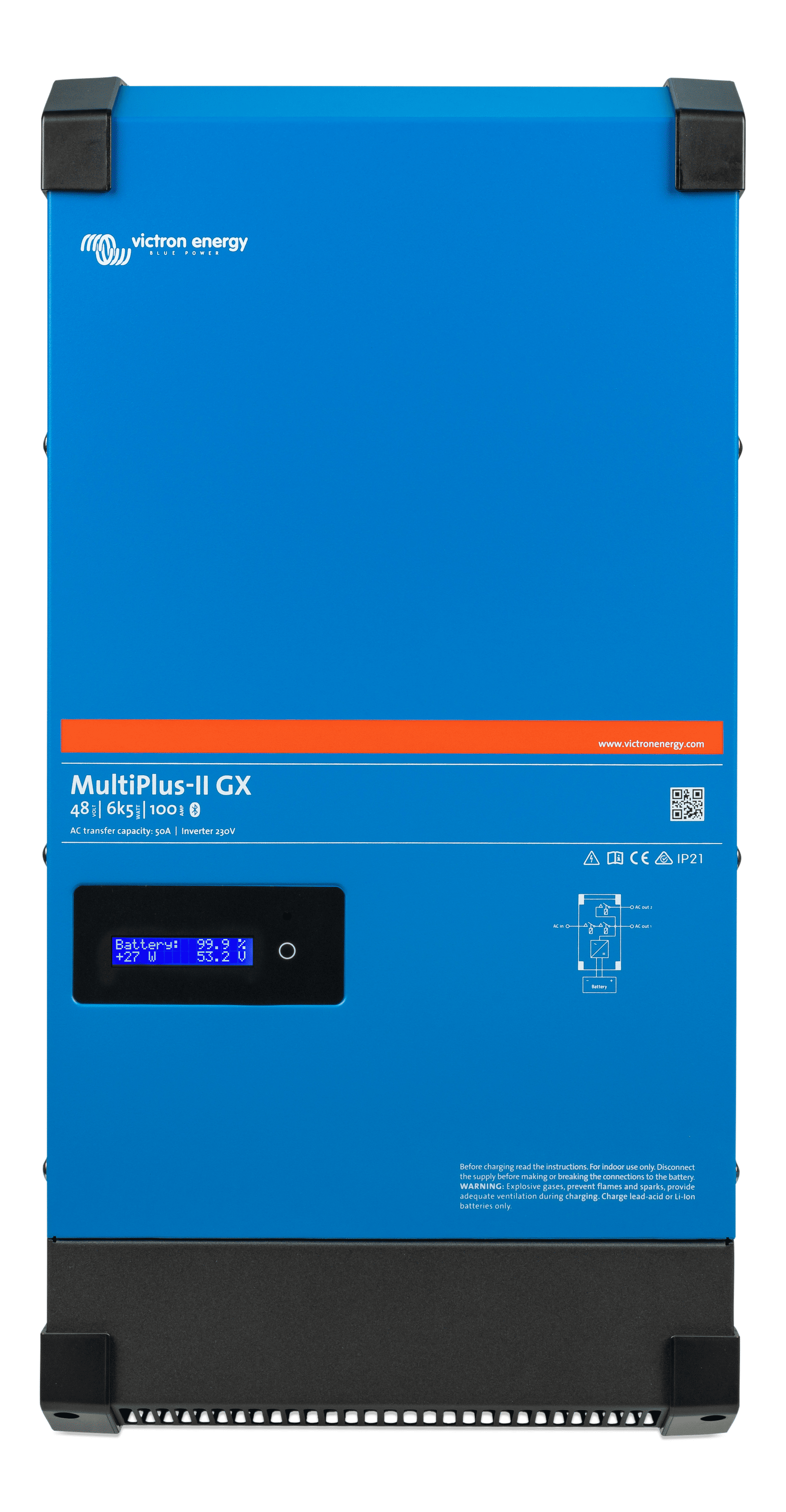 Инвертор гибридный Victron Energy MultiPlus-II GX 48/6k5/100-50 230V (0036) Инвертор гибридный Victron Energy MultiPlus-II GX 48/6k5/100-50 230V (0036)