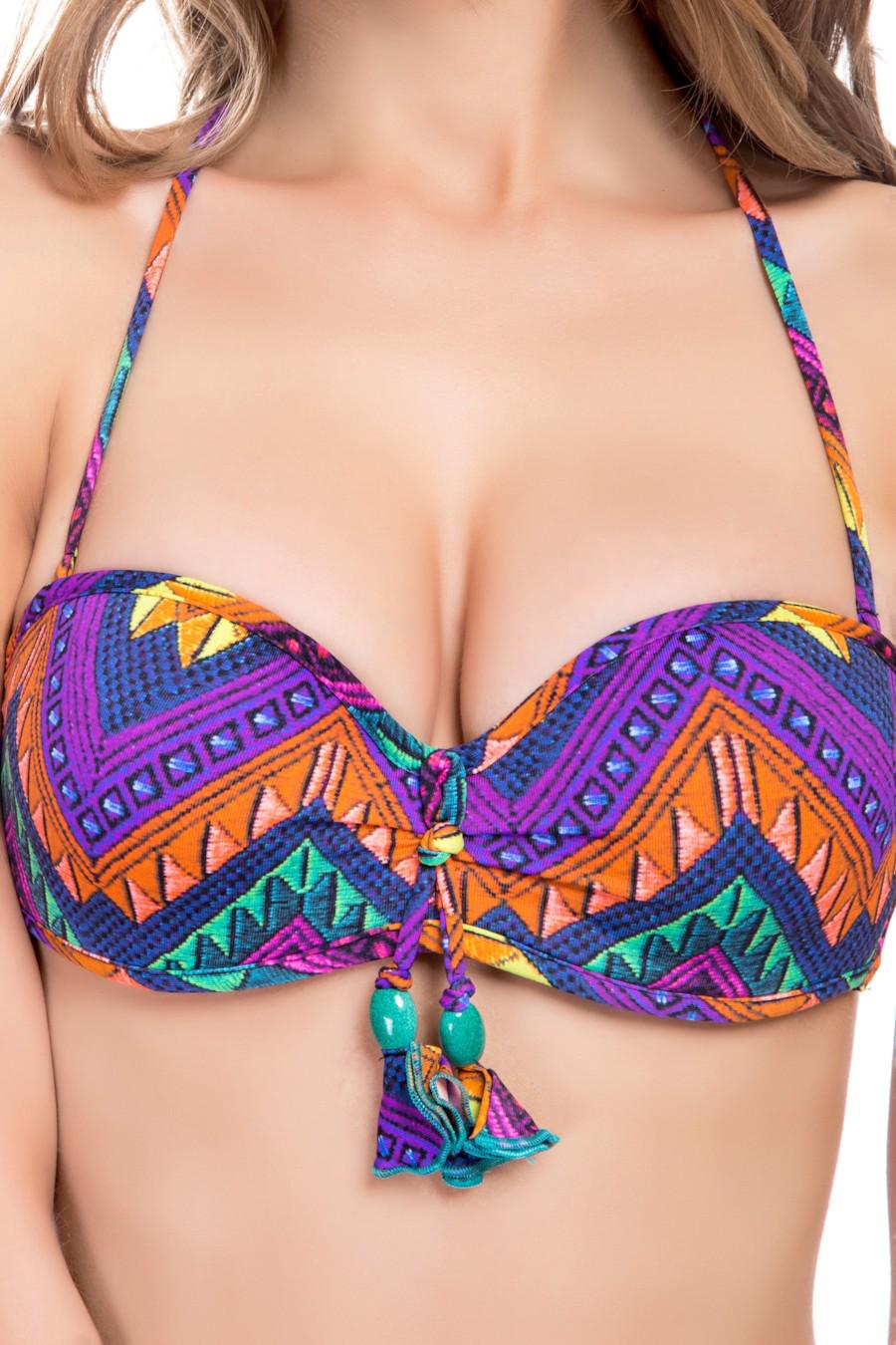 Купальник з ущільненою чашкою/плавки сліп Lida 42B/S Фіолетовий (46872) - фото 4