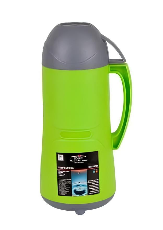 Термос зі скляною колбою/кришкою-чашкою та ручкою 1000 мл Green (32992668)