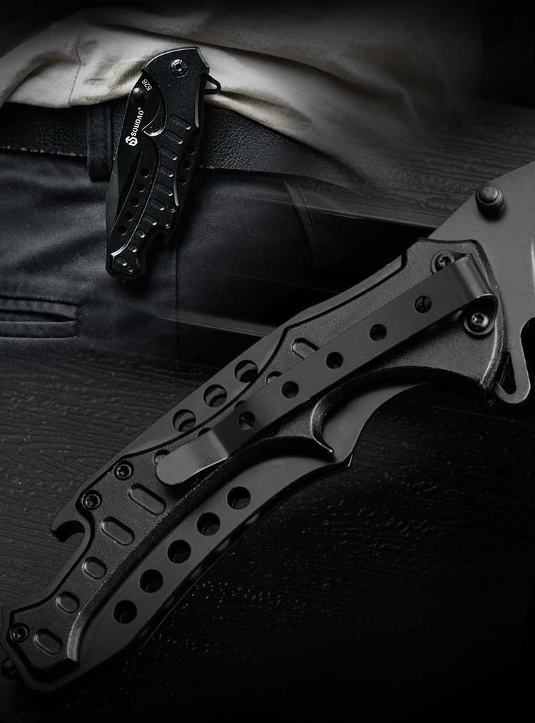 Нож туристический Kyson KS-526S Black (20586966) - фото 7 Нож туристический Kyson KS-526S Black (20586966) - фото 7