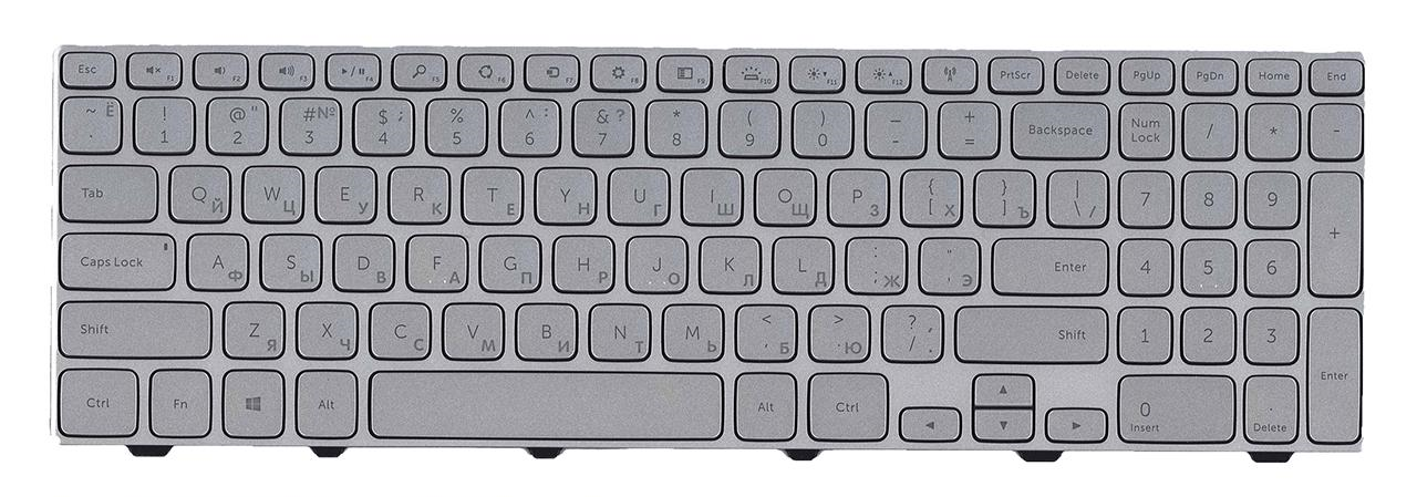 Клавиатура для ноутбука Dell Inspiron 7537 с подсветкой клавиш матовая (0KK7X9)